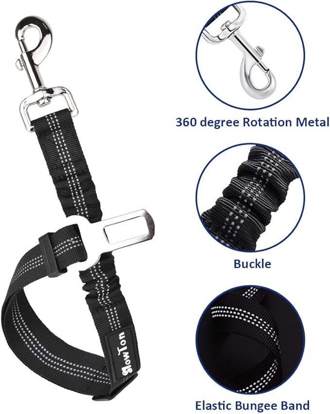 SlowTon Dog Seat Belt Harness for Car