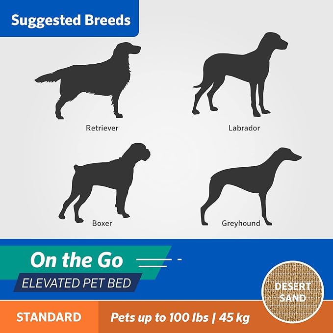 COOLAROO On the Go Cooling Elevated Dog Bed