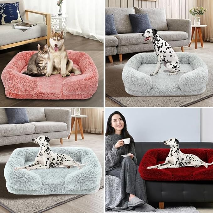 Washable Calming Large Dog Bed for Large Dogs 100 Pounds