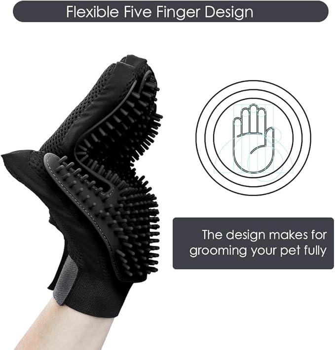 Upgrade Version Pet Grooming Glove 1 Pair