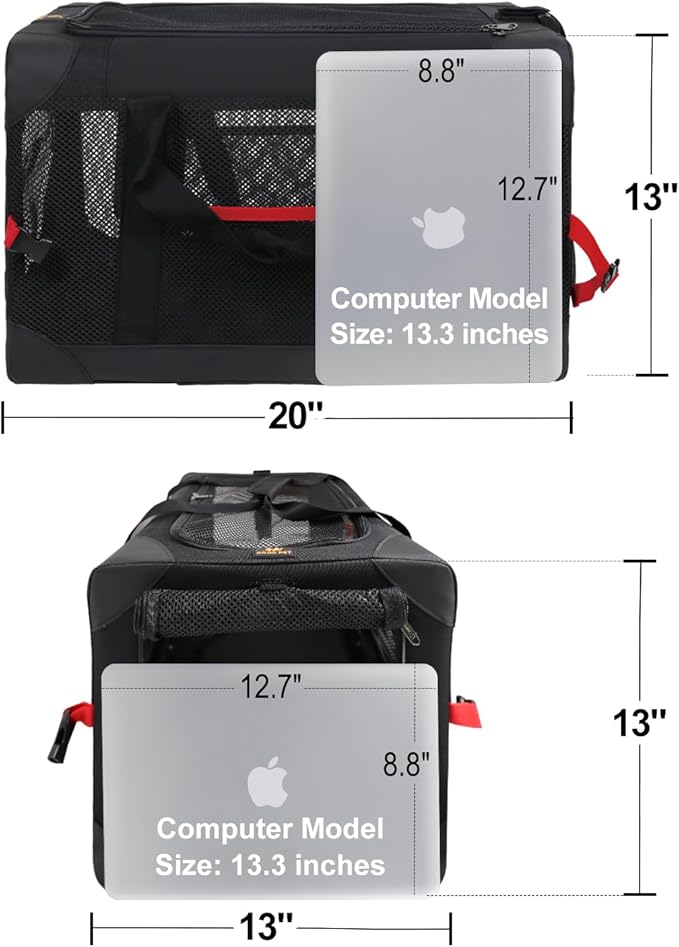 Cat Carrier for Large Cats 20 to 25 Pounds with Wheels 20 lbs 25lbs,Collapsible Hard