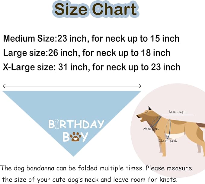 Dog Birthday Bandana Dog Birthday Boy Girl Dog