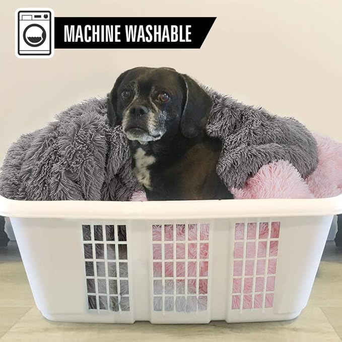 LOCHAS Luxury Fluffy Dog Blanket 20''x30'' Pink