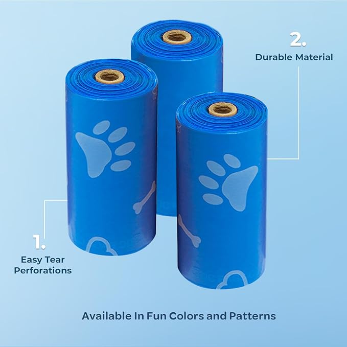 Best Pet Supplies Dog Poop Bags (240 Bags) for Waste Refuse Cleanup