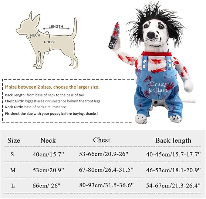 Deadly Dog Clothes Dog Costume Halloween Costumes for Dogs