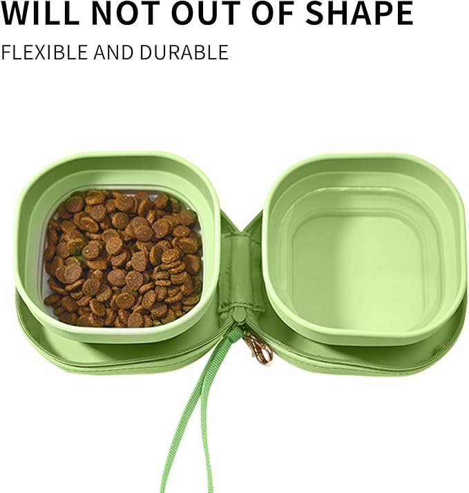 Travel Twin Pet Bowls for Cats or Dogs