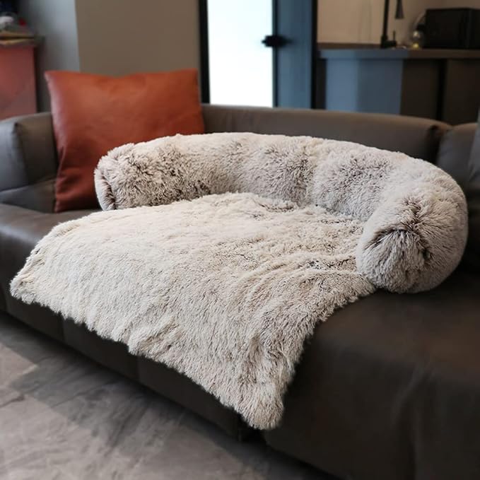 Pet Sofa Couch Protector for Dog with Memory Foam Neck Bolster