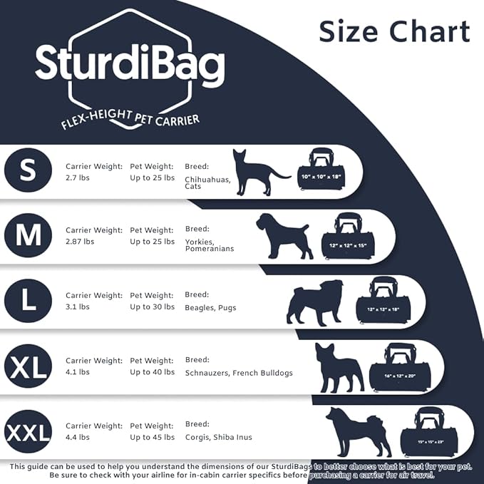 Divided SturdiBag X-Large Pet Carrier: Compartment for 2 Pets 20" x 16" x 12" (PN: SB3D-PRO-N)