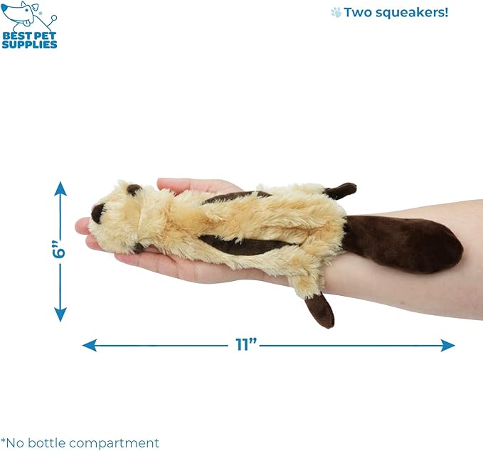 Best Pet Supplies 2-in-1 Stuffless Squeaky Dog Toys with Soft