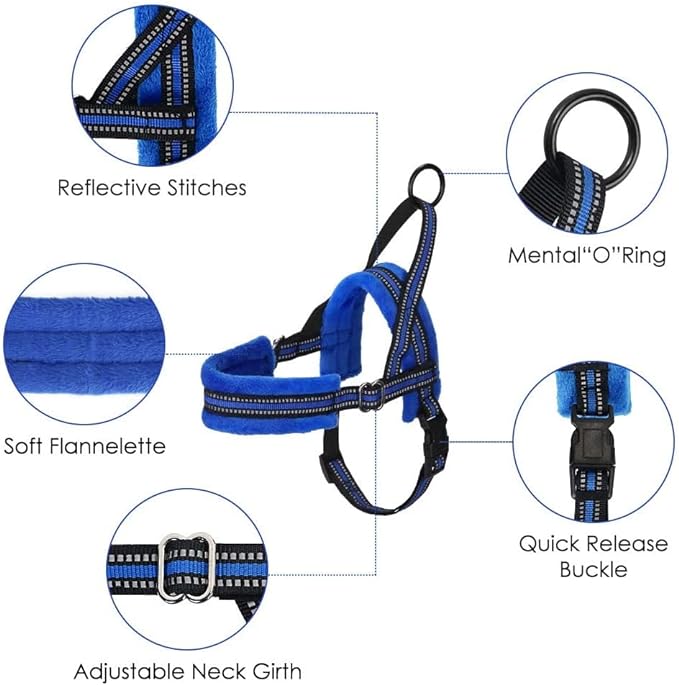 Lukovee Dog Harness and Leash Set 4ft Lightweight