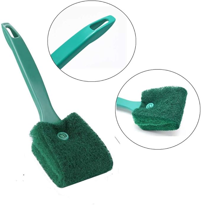 Fish Tank Brush Aquarium Cleaning Tool Green Fish Green*4)