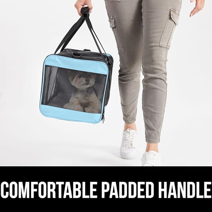 Gorilla Grip Airline Travel Cat Carrier Bag Up to 15 Lbs