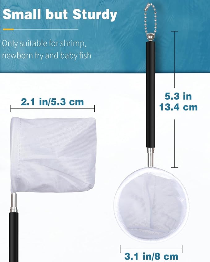 Pawfly Aquarium Shrimp Net Tiny Fish Tank Net