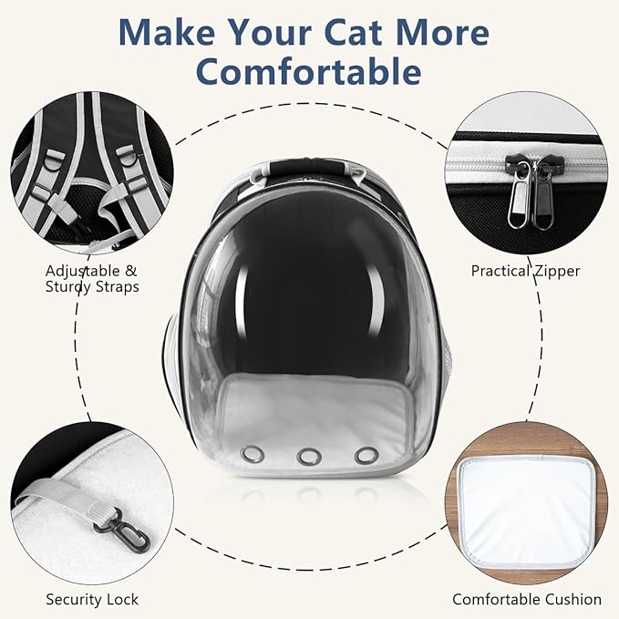 TOYSINTHEBOX Cat Backpack Carrier 13 Lbs