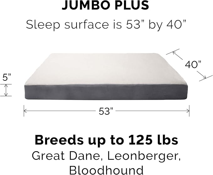 Furhaven Replacement Dog Bed Cover Sherpa & Suede Mattress