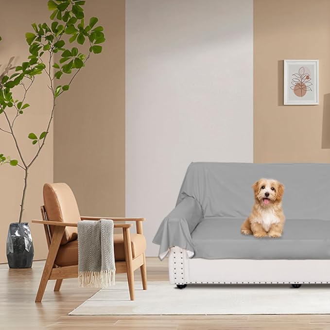 DUJUIKE Waterproof Bed Cover for Dog and Cats 100% Waterproof 98 * 90 inch,