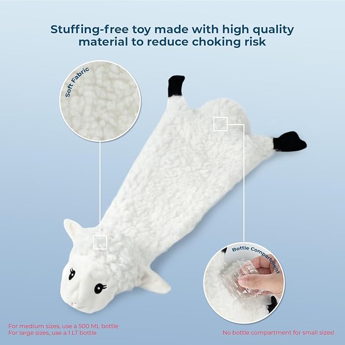 Best Pet Supplies 2-in-1 Stuffless Squeaky Dog Toys with Soft