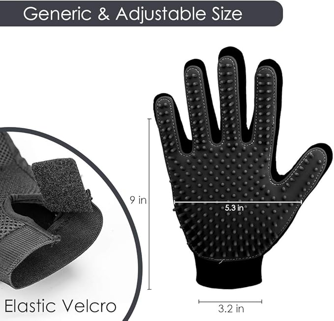 Upgrade Version Pet Grooming Glove 1 Pair