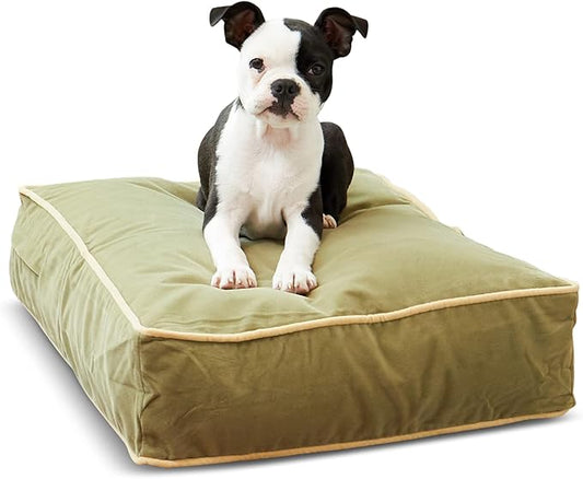 Happy Hounds Buster Reversible Rectangle Pillow Style Dog Bed (24 x 18 in.),