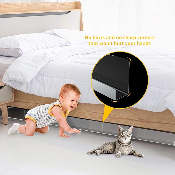 Under Bed Blocker for Pets Dogs 6 Pack 3.9 Inches High Toy Blocker