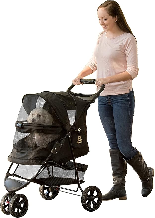 Pet Gear No-Zip Special Edition 3 Wheel Pet Stroller for Cats/Dogs 4 Colors