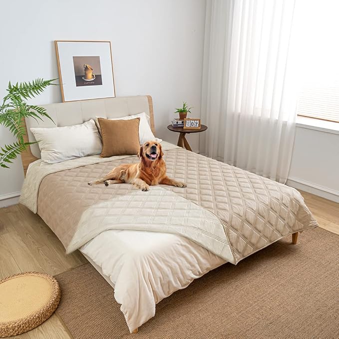 SUNNYTEX Waterproof & Reversible Dog Bed Cover Sofa
