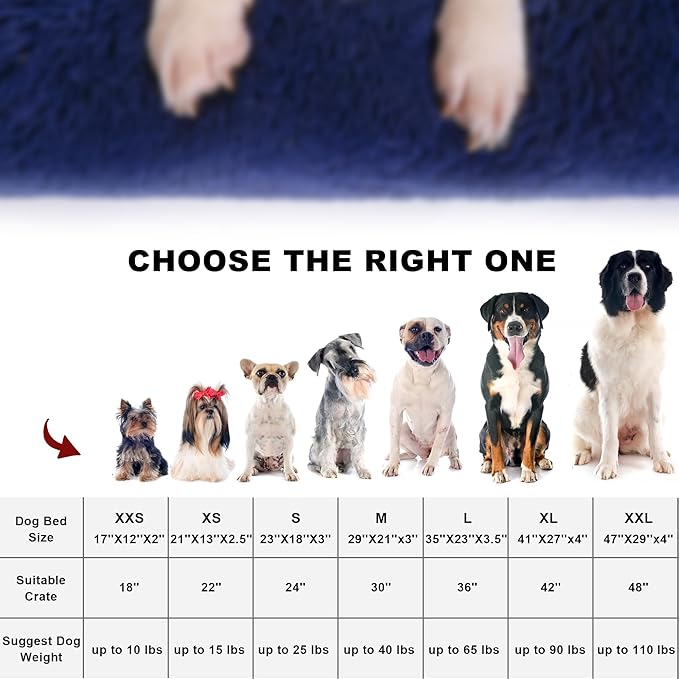 Plush Dog Crate Bed 47"x29")