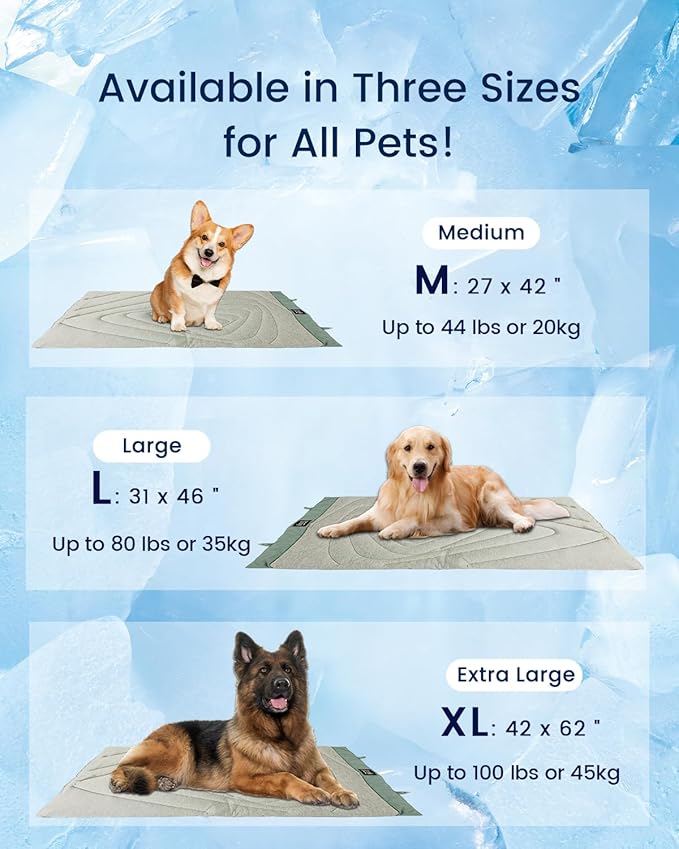 ZonLi Dog Cooling Mat 48" x 28" Large,