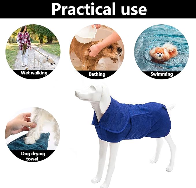 Geyecete Dog Drying Coat -Dry Fast Dog Bag