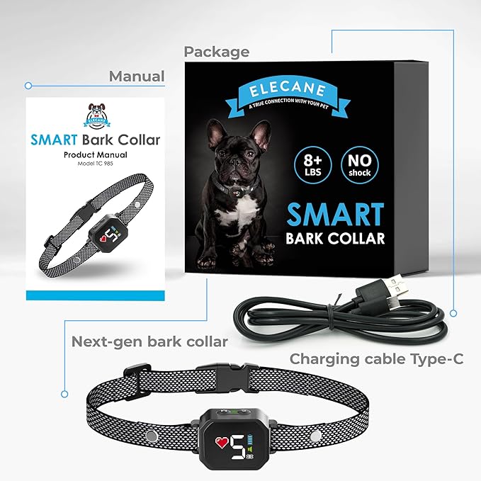 Bark Collar for Small Dogs 5-15lbs 7 Sensitivity