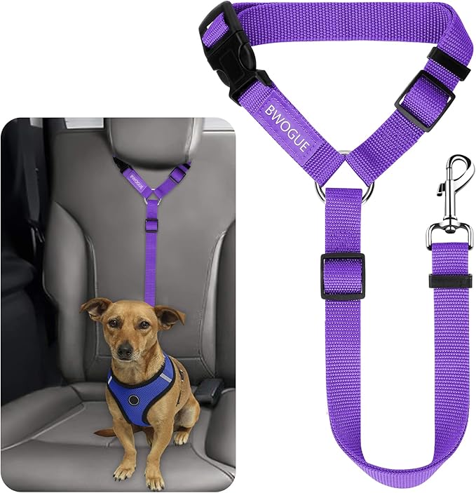 BWOGUE Pet Dog Cat Seat Belts (1 Pack)