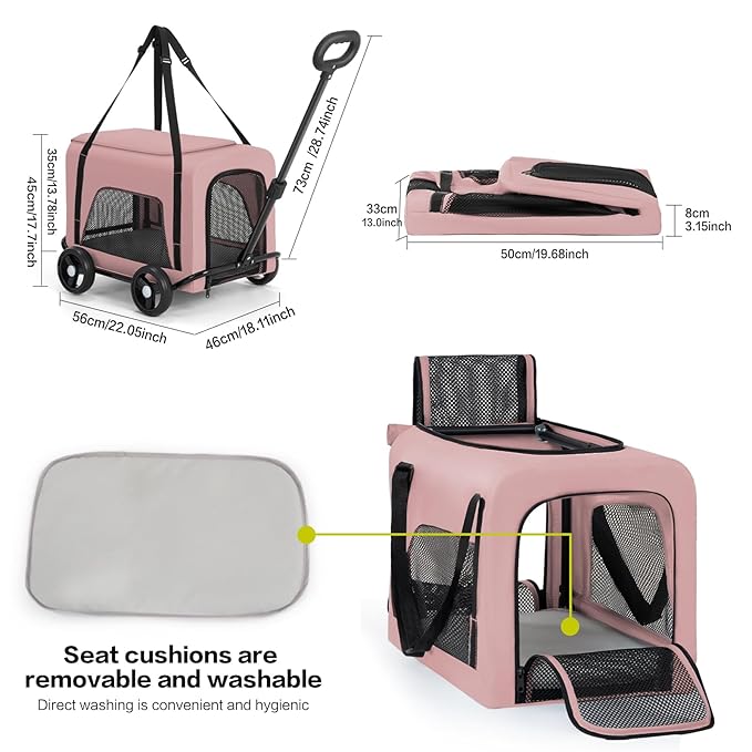 Pet Stroller 4 Wheels