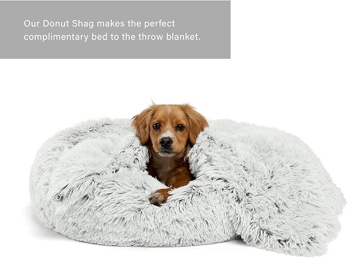 Best Friends by Sheri Calming Shag Fur Pet Throw Blanket 30"x40"