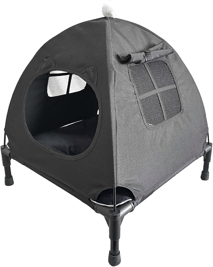 Love&go Elevated Dog Bed with Metal Frame (Small-18.5x18.5x5.5 inch,