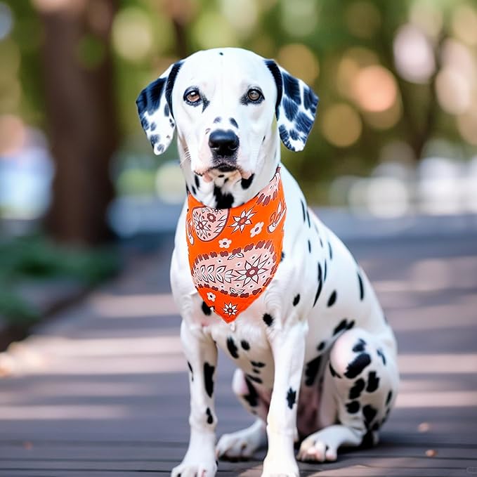 10pcs Dog Bandanas Paisley Pattern for Large Extral Large XL XXL Breed Kerchief Triangle Bibs Scarves Pink Blue Yellow Red Girl Boy Grooming Costume