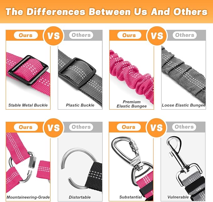 Dog Seat Belt for Car 4-in-1 Dog