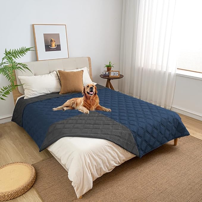 SUNNYTEX Waterproof & Reversible Dog Bed Cover Sofa Pets(68 * 82")