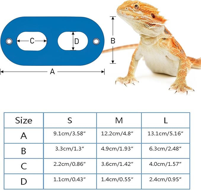 Bearded Dragon Leash & Harness 3 Size