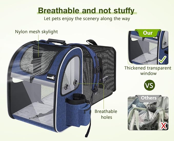 Pecute Pet Carrier Backpack 18 Lbs
