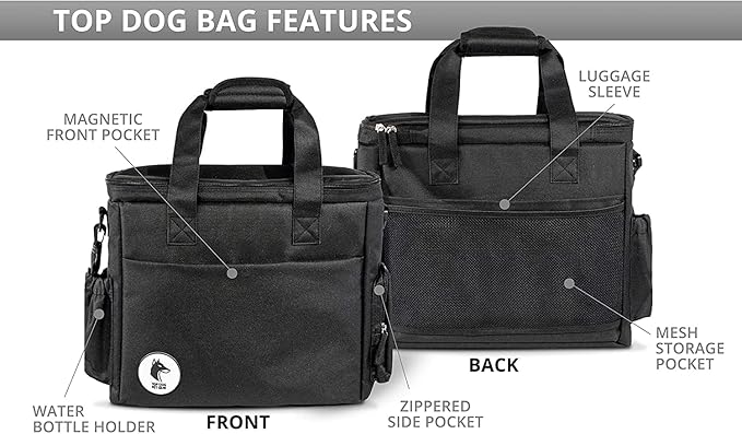Black Dog Travel Bag for Supplies