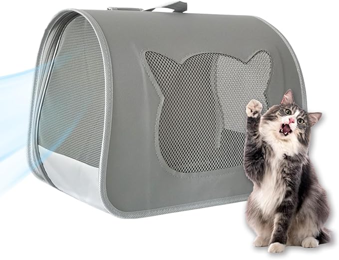 Cat Backpack Carrier (12lb) (Gray)