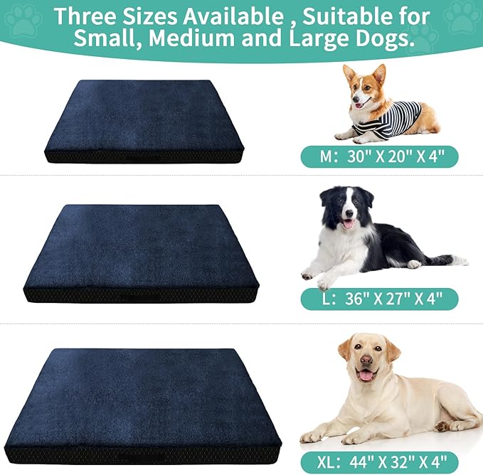 COSHNIBI Dog Bed Covers Replacement Washable 36Lx27Wx4H Inch