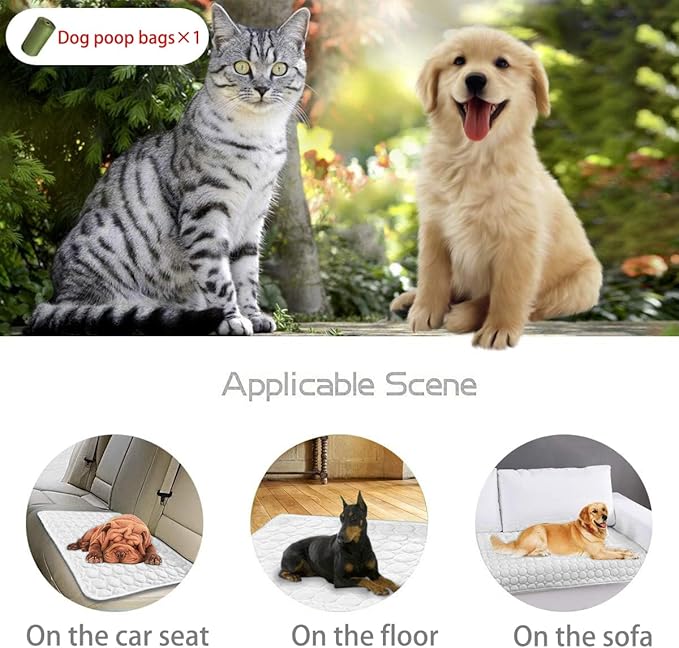 MICROCOSMOS Summer Cooling Mat & Sleeping Pad- Water Absorption Top 59" x 40")