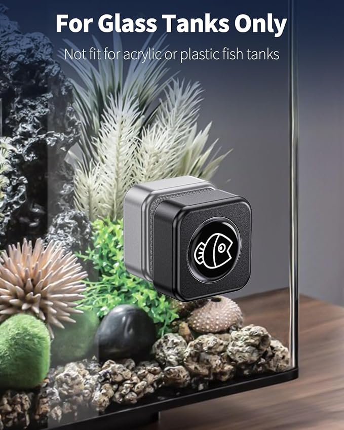 Pawfly Aquarium Magnetic Brush Fish Tank Glass Cleaner 1 Inch 1/5 Inch 10 Gallons