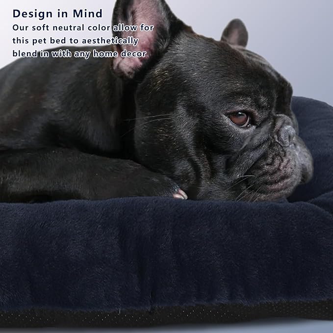 24x18 Dog Bed for Crate Washable 24inch Luxury 25lb Dog,24