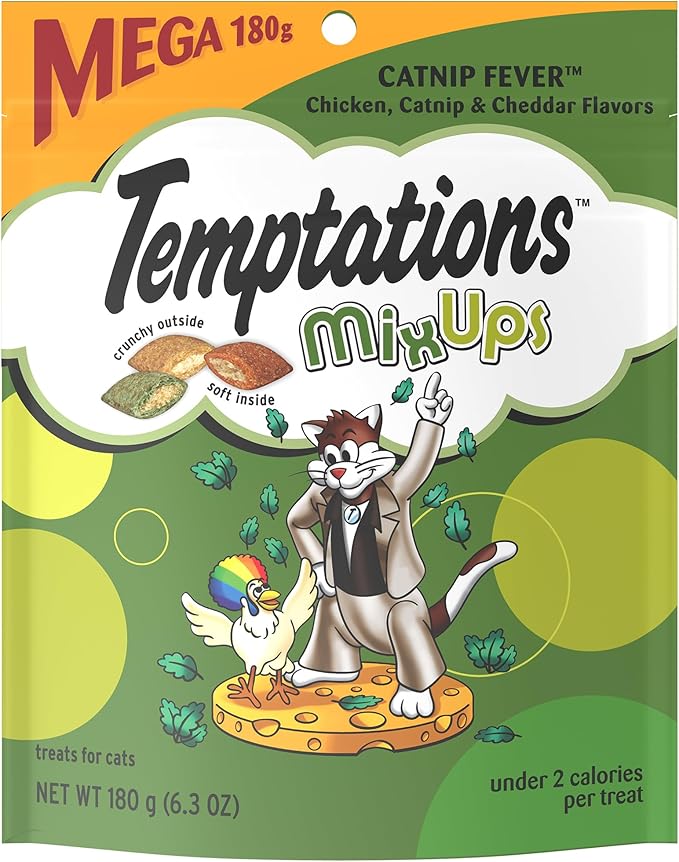 Temptations Mixups Cat Treats Catnip Fever Flavor (10) 6.3