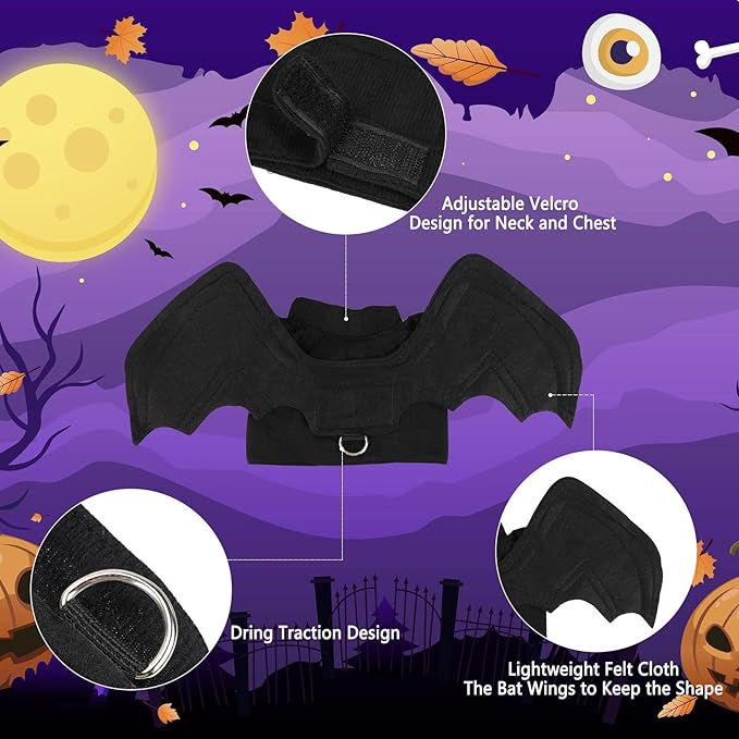 BWOGUE Pet Bat Wings Costume for Cat &