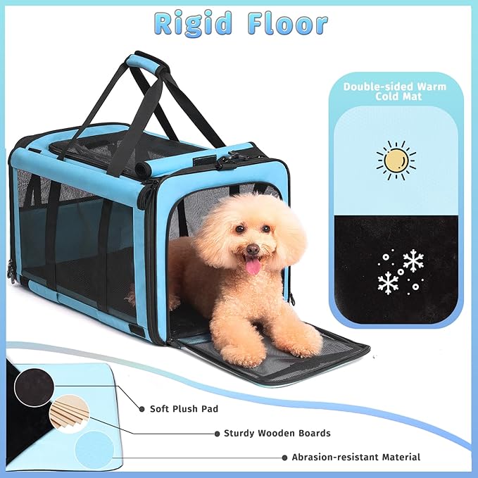 Pet Carrier 2 Cats, 30 lbs,