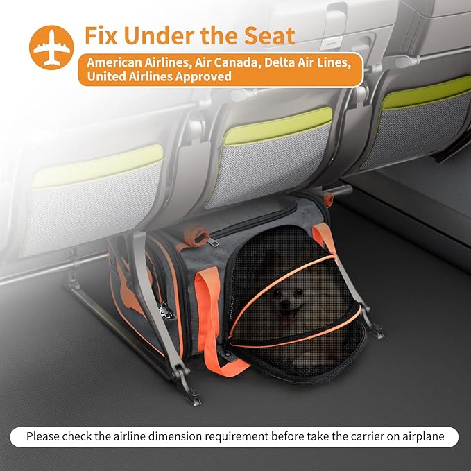 LOOBANI Pet Carrier with Wheels 18x11x11 for 16 LBS