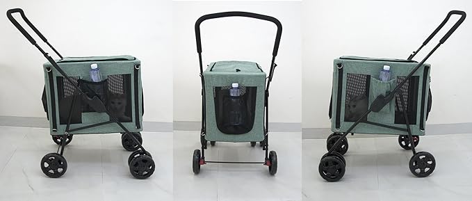 3 in 1 Cat Stroller with Detachable Carrier 15 20 30 Lbs 2 Two